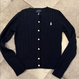 Polo Ralph Lauren Charcoal Cable Knit Sweater